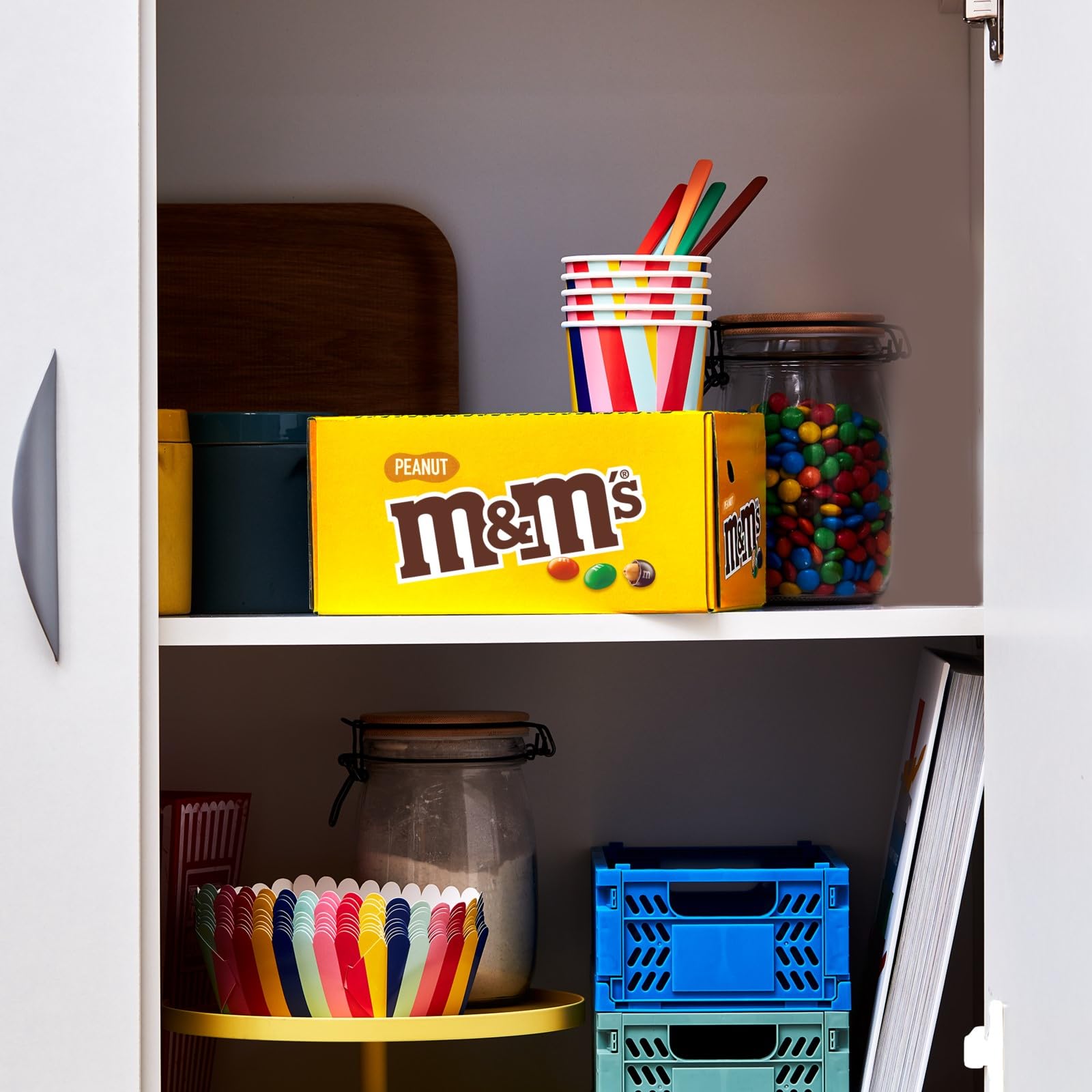 M&Ms Crispy & Peanut – Coffret, Chocolat au Lait - Idéal Cadeau et Snacks - 24x36g Crispy + 36x45g Peanut (60 Sachets au total)