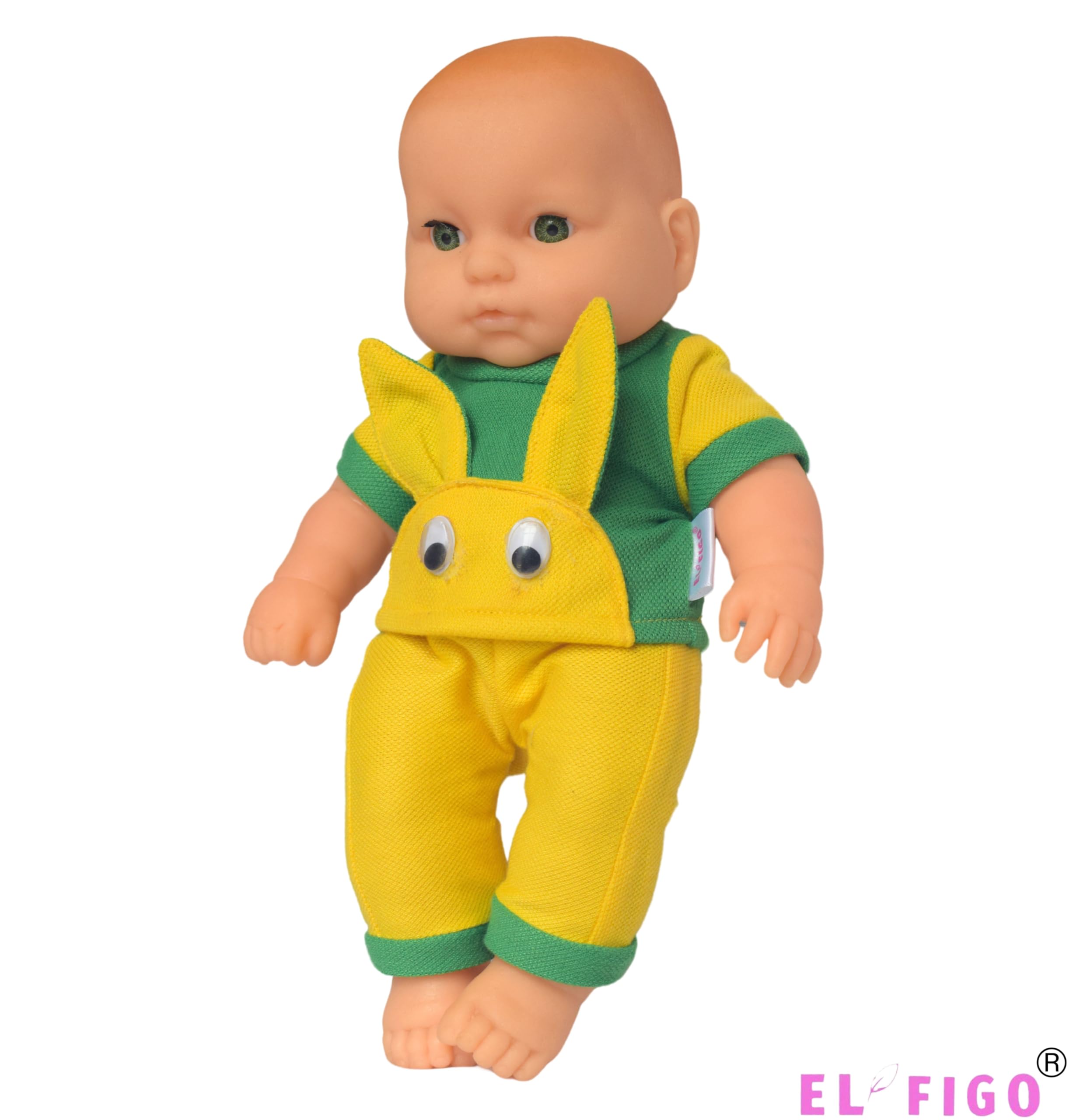 EL FIGO Doll for Girls/Toy for Kids/Baby Doll Toy in Soft Dress (Rotatable Legs Arms with Removable Clothes Set 30 cm) 2