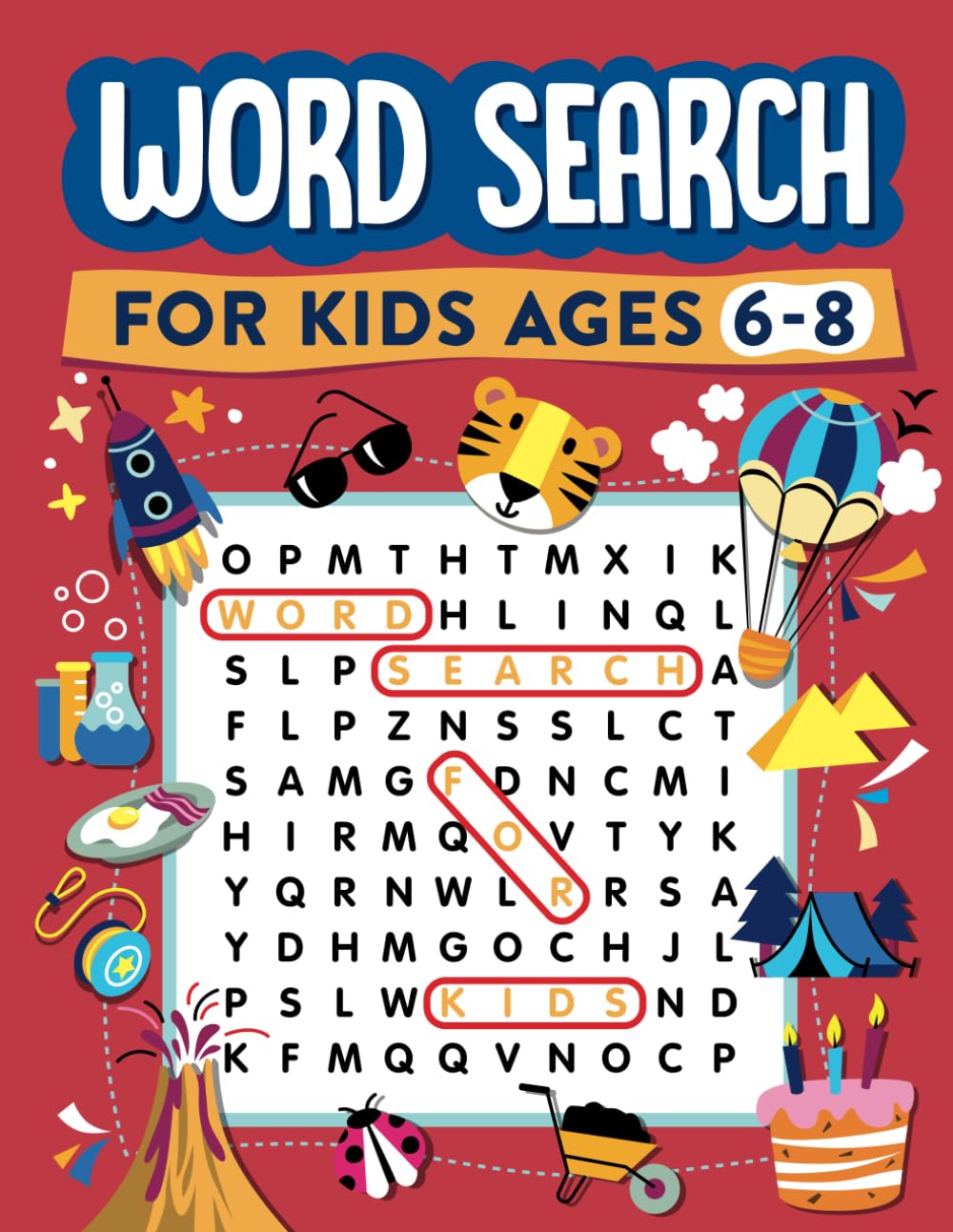 Word Search for Kids Ages 6-8: 100 Word Search Puzzles: 1 (Search and Find)