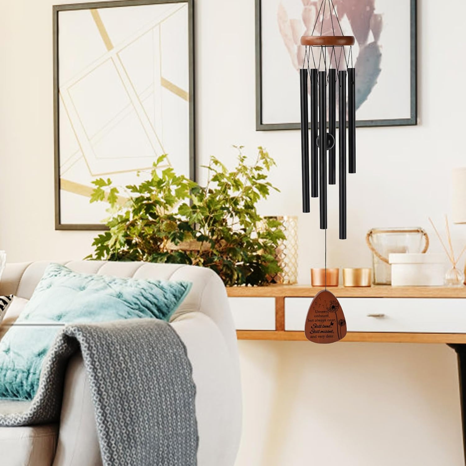 PRSTENLY Memorial Wind Chimes, 26 Inch Memorial Gifts for Loss of Loved One, Sympathy Gift Baskets for Loss of Mom Dad Son Daughter Husband Wife, Bereavement Remembrance Gift in Memory of Loved One - Image 7