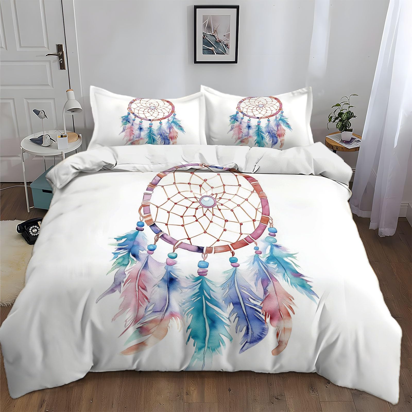 Housse de couette 220x240 vache marron en microfibre douce