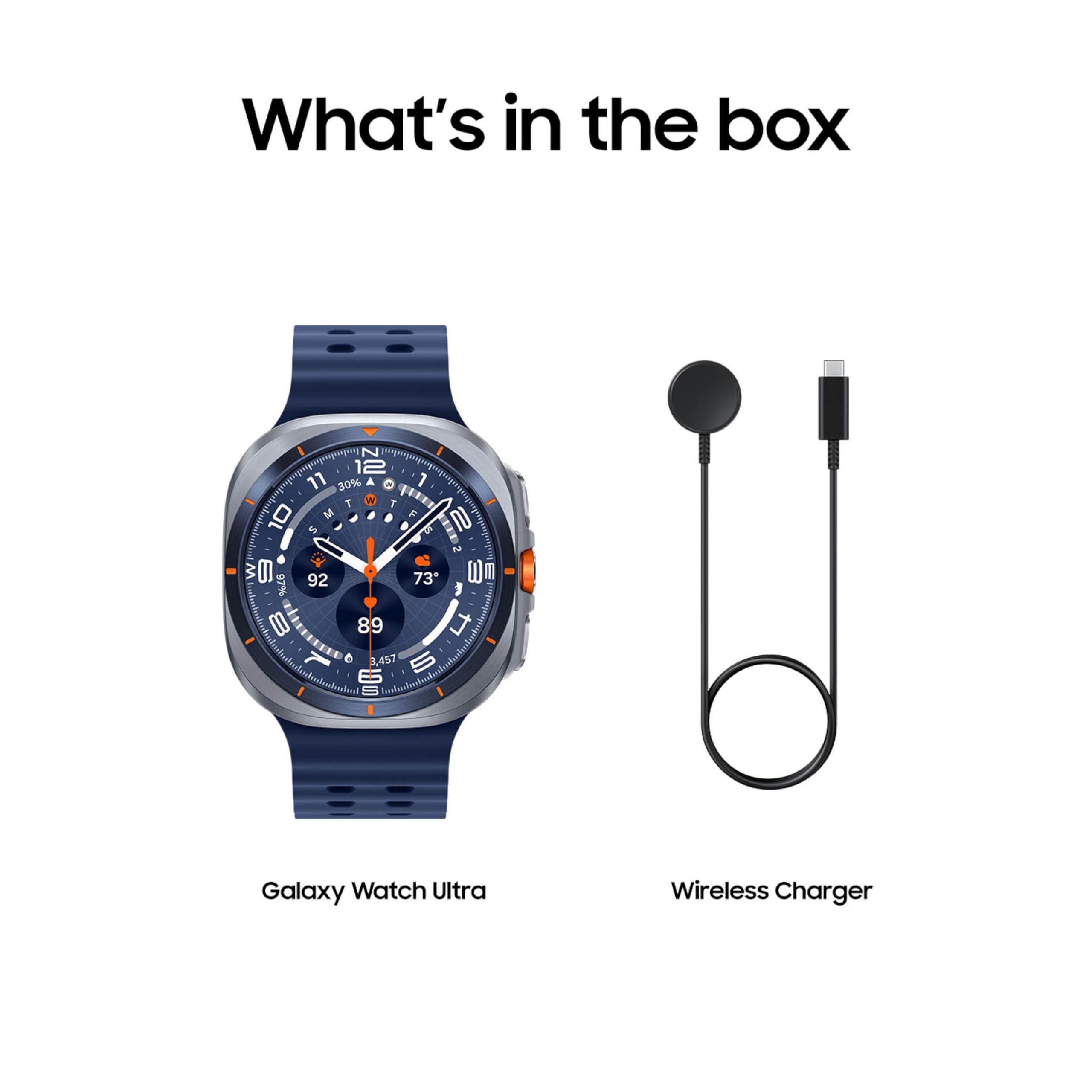 Samsung Galaxy Watch Ultra (2025) 47mm LTE Smartwatch, Titanium Casing, Advanced Sleep Coaching, Running Coach, Energy Score, Heart Rate Tracking, GPS, Titanium Blue [US Version, 2 Yr Warranty]