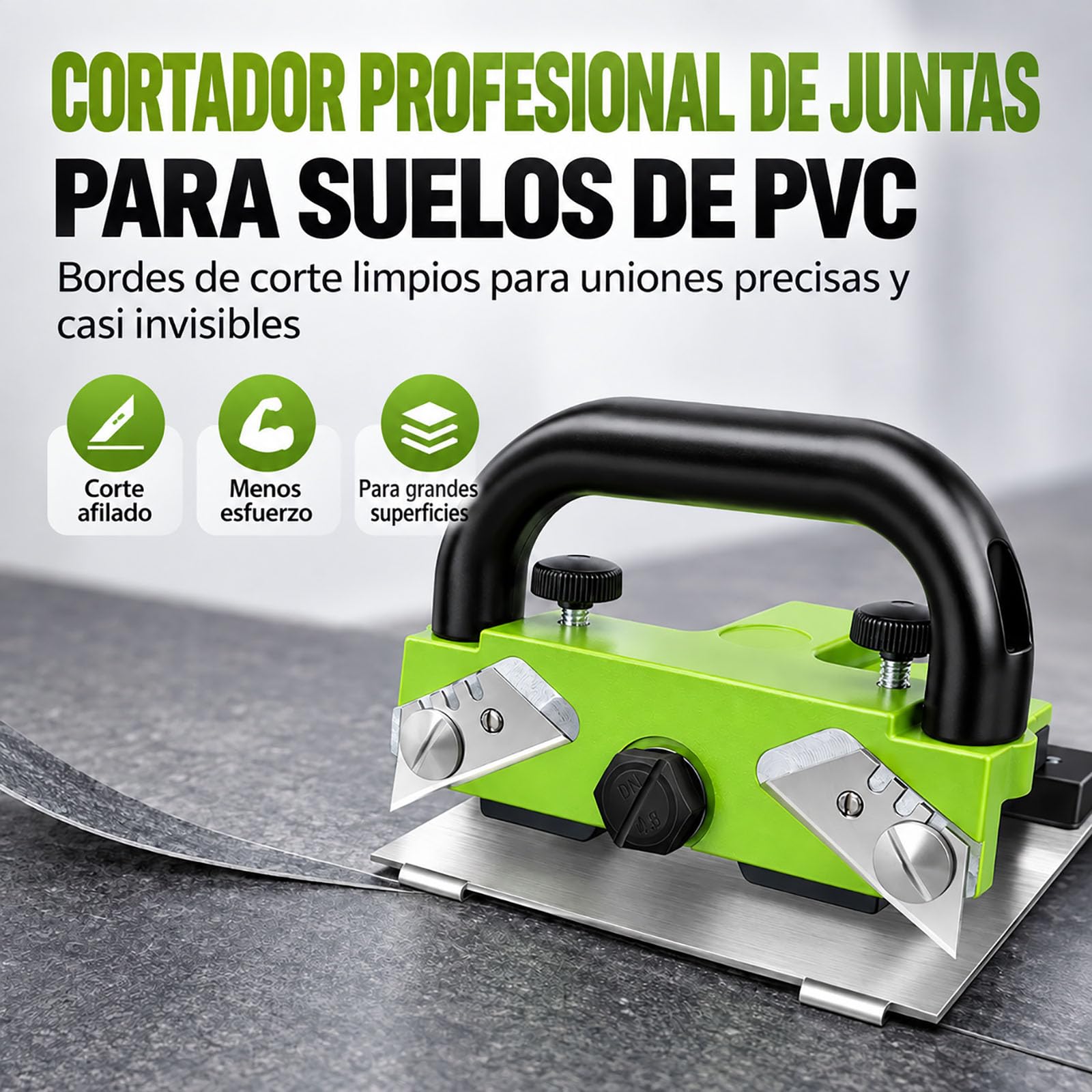 Cortador De Juntas para Suelos De PVC, 10 Cuchillas