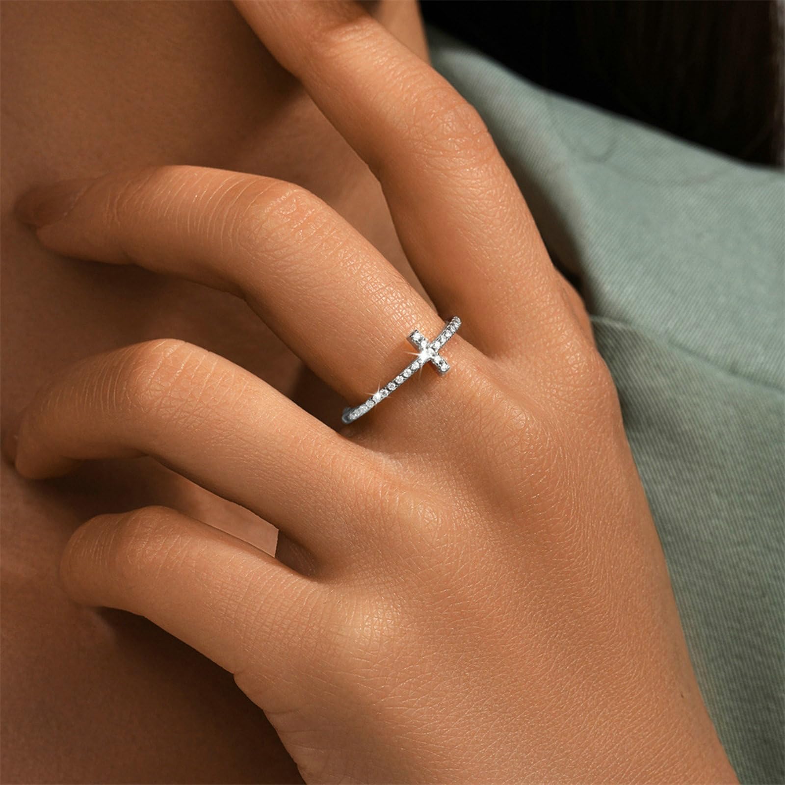 Anillos de moissanita para mujer, oro amarillo de 9 quilates, 14 quilates, 18 quilates, anillo de eternidad con moissanita y corazón hueco