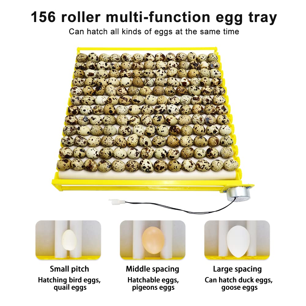 nouveau Design automatique plateau à oeufs rotatif 13 Tubes plateau de tournage d'oeufs avec moteur 12V / 220V éclosoir pour poulets