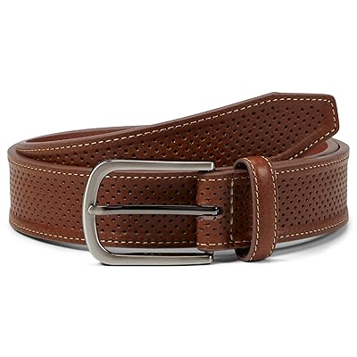Johnston & Murphy Perfed Leather Belt Men