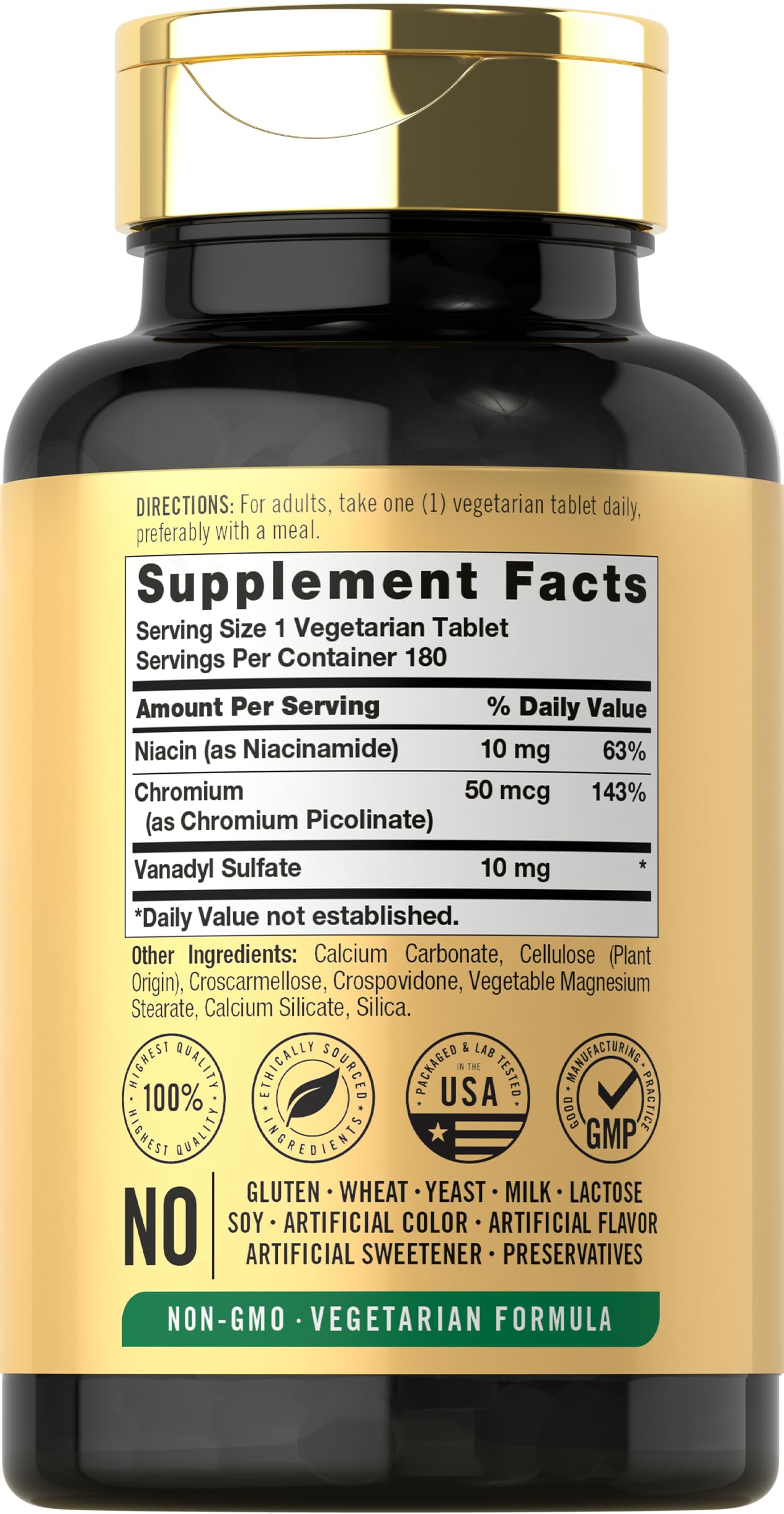 Carlyle Vanadyl Sulfate 10mg | 180 Tablet Capsules — Amazon image 2