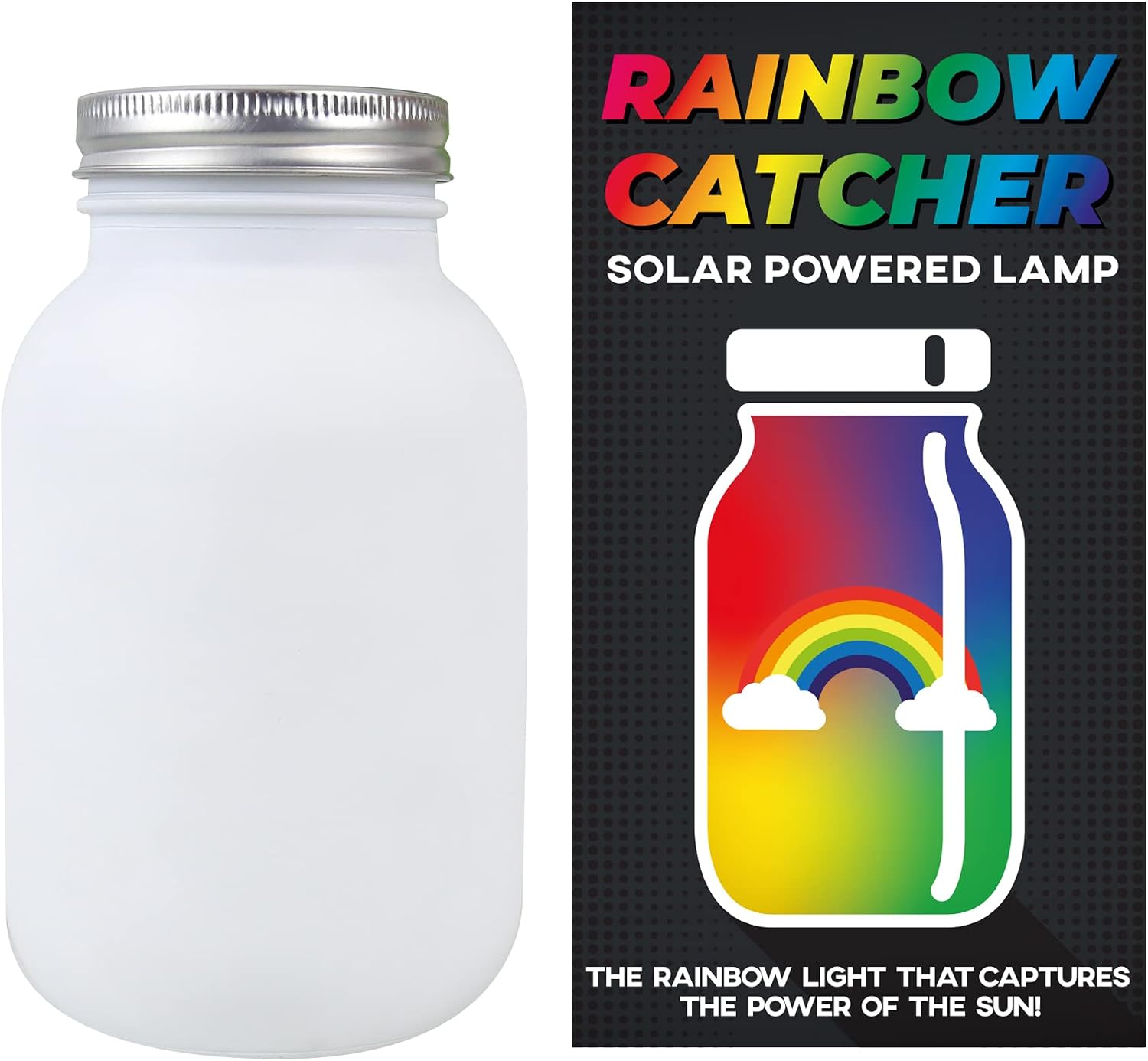 Gift Republic Rainbow Catcher Light - Watch As Your Lamp Fills Your Room with Rainbow Lights - Powered by Darkness & Gloominess.