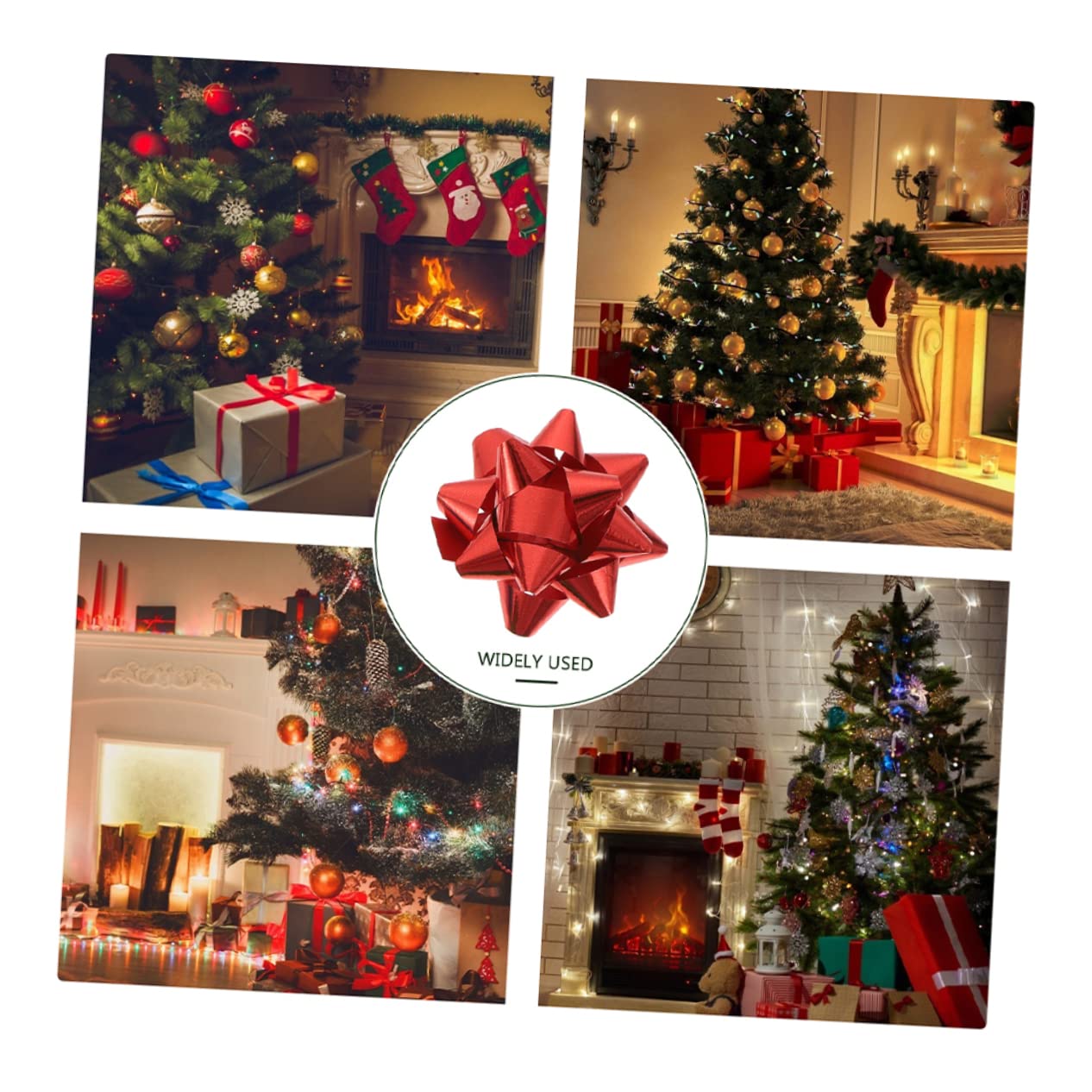 Beavorty 450 Pezzi Autoadesivo Stella Fiore Adesivo Fiocco Regalo Arco Fiocchi Da Regalo Di Natale Fiocchi Grandi Festival Fiocco Di Fiori Fiocchi Regalo Di Natale Sacchetto Regalo
