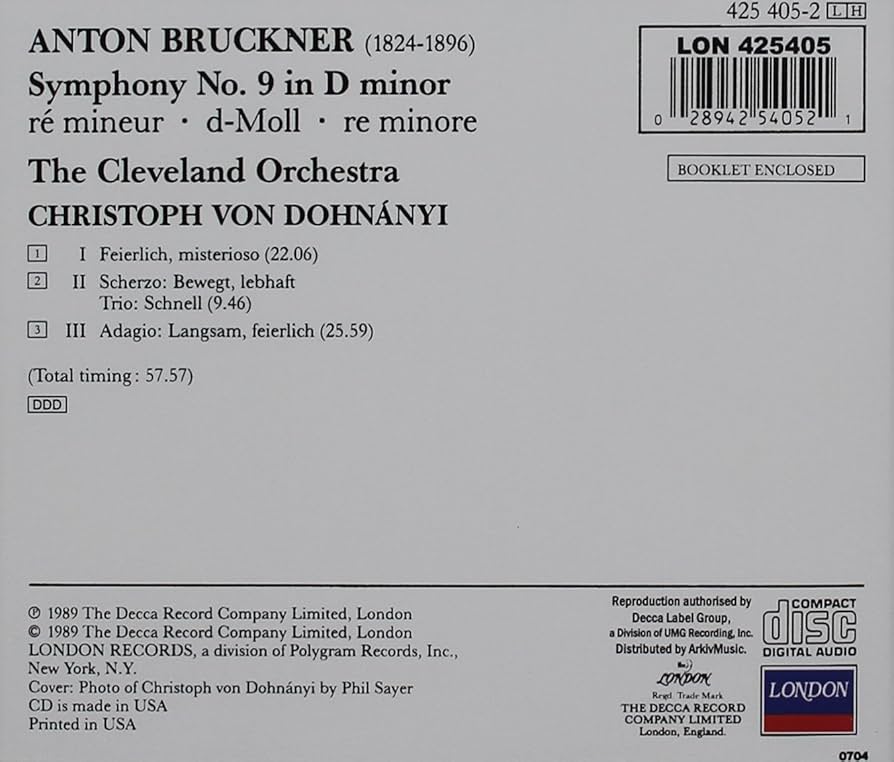 【LPレコード】 ブルックナー Sinfonie Nr. 9 d-moll Amazon.co.jp: Bruckner: Symphony 9: ミュージック