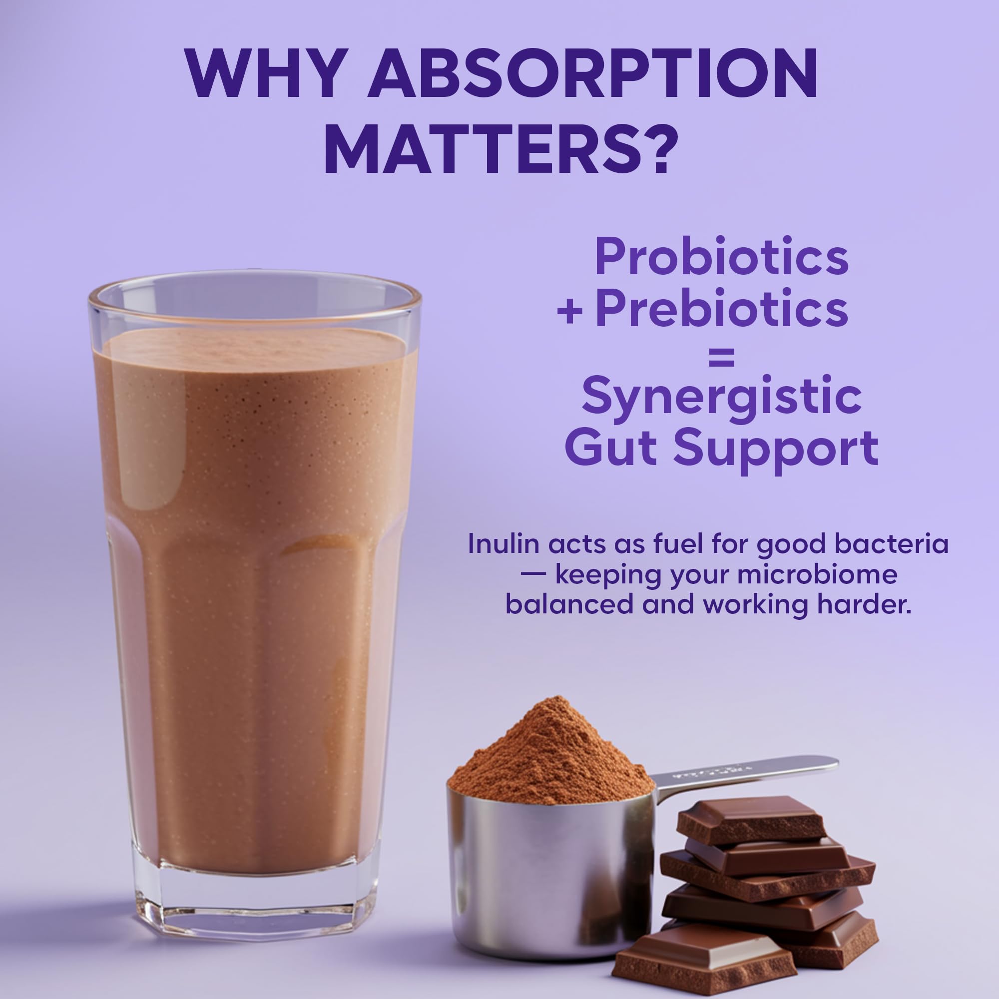 Foodstrong Gut Friendly Plant Protein - Chocolate (Cacao) | 24g Complete Plant Protein with Probiotics, Digestive Enzymes, Prebiotics & Indian Herbs | Vegan | No Sugar | 500g — Amazon image 8