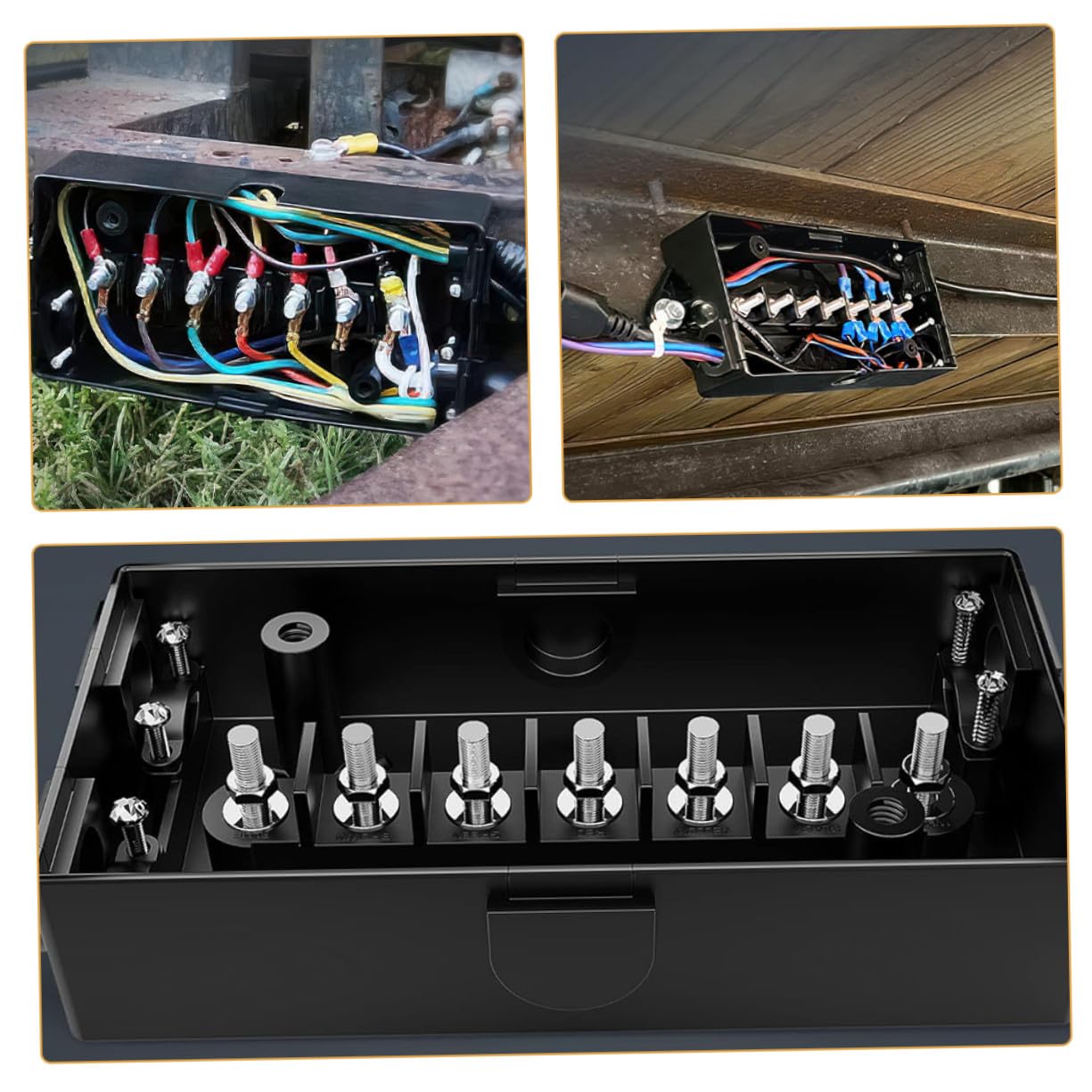 Caja de Conexión de Cables del Remolque 7 Vías Abs Aleación