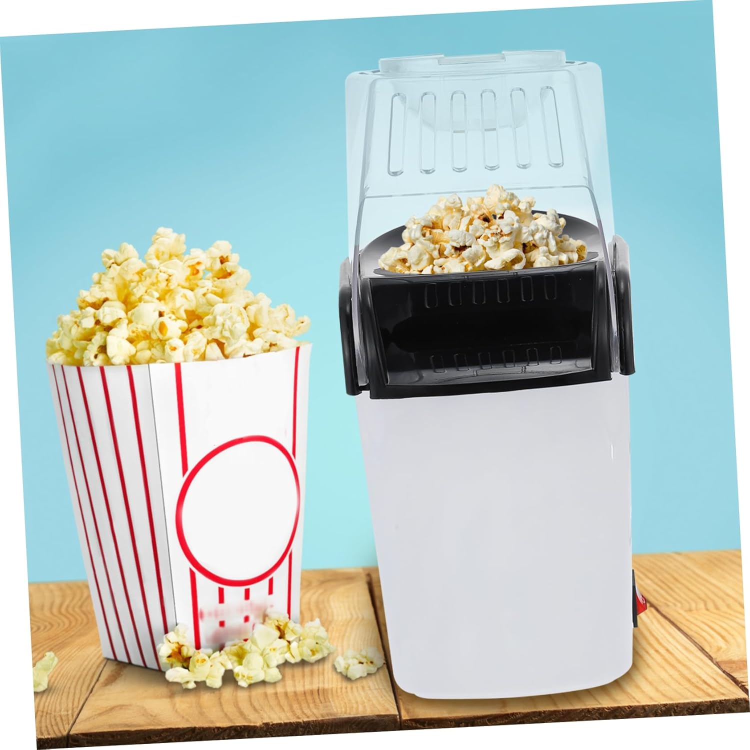 Home Automatic Popcorn Maker Hot Air Popcorn Machine Kit Snack Machine 110v