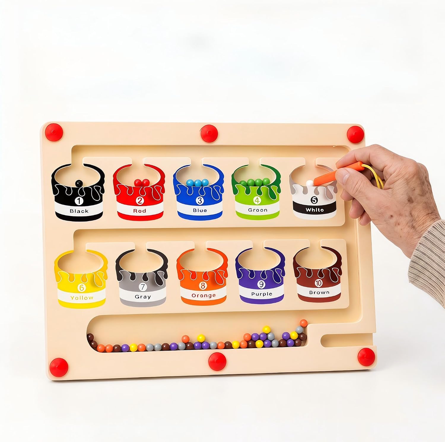 Dementia Care Activity Sorting Board,Sensory Fidget Puzzle Game for Seniors
