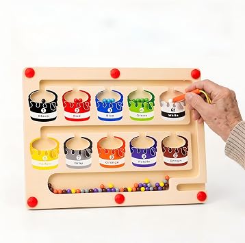 Dementia Care Activity Sorting Board, Dementia Products for Seniors Older Adults, Fidget Sensory Games Puzzles, Dementia Activities Memory Games for Seniors