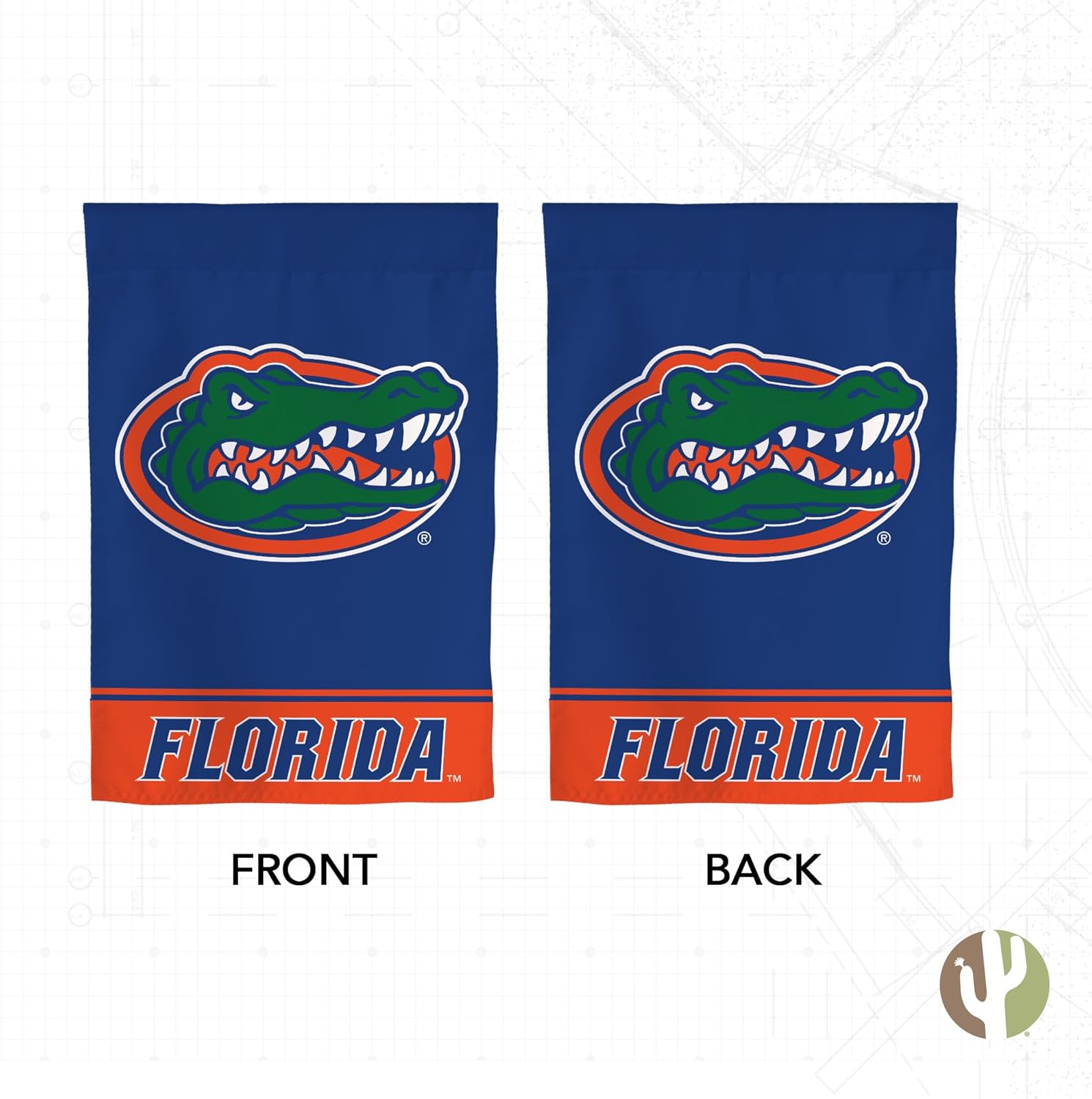 Desert Cactus University of Florida UF Garden Flag – 19 x 12 inch Florida Gators Banner, For Outdoor Display and Events (Design A) - Image 2