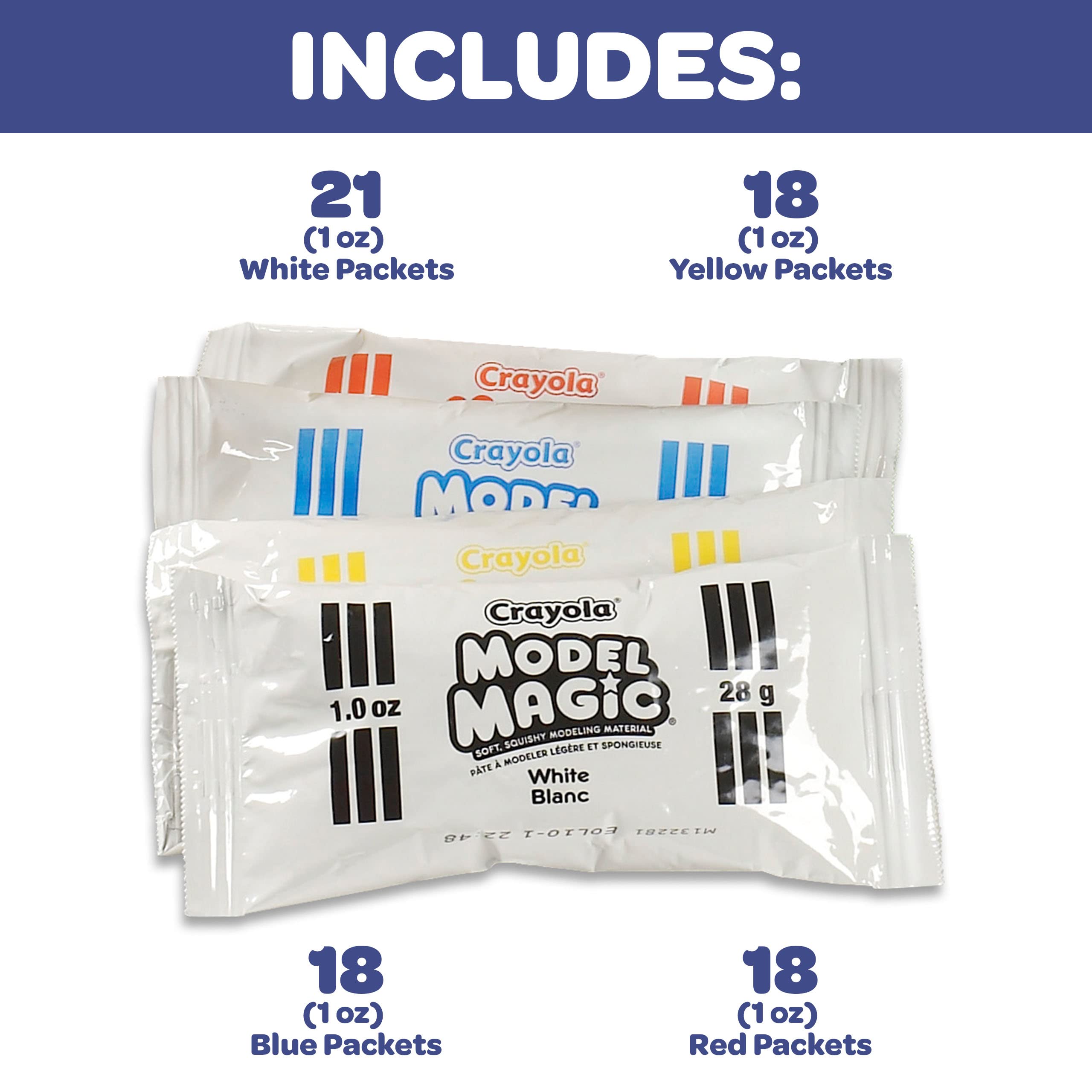 Crayola Model Magic – Pasta Modellabile 6 Colori, 14g Ciascuno – Asciuga All'Aria