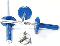 Vista 6 de Revestimientos Pop Explosivos Negros de 3/16 Pulgadas, Mandril de Aluminio de Cabeza Grande de Tres Pliegues, Rango de Agarre de.040 -.354, de Edge