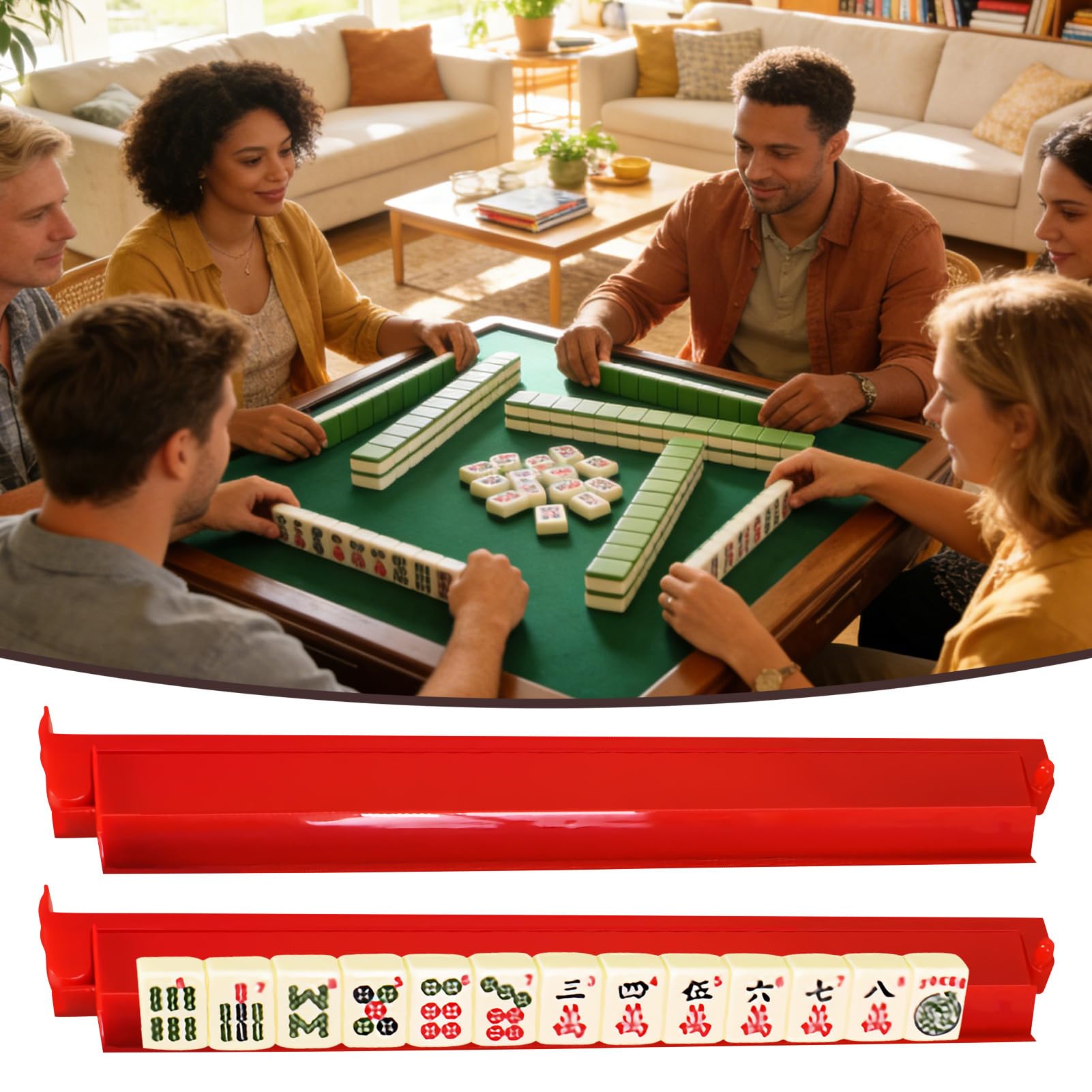 Mahjongowe i na Kafelki Organizer do gry w | Popychacze i i do Mahjong Do Klubu, Domu, Imprezy, Podróży, Świąt, Festynów