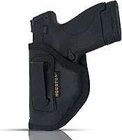 Vista 1 de IWB Gun Holster by Houston Gun Holsters - ECO Leather Concealed Carry Soft Material - Fits Glock 26/27/33, Shield, XDS, Taurus 709, Taurus Pro C