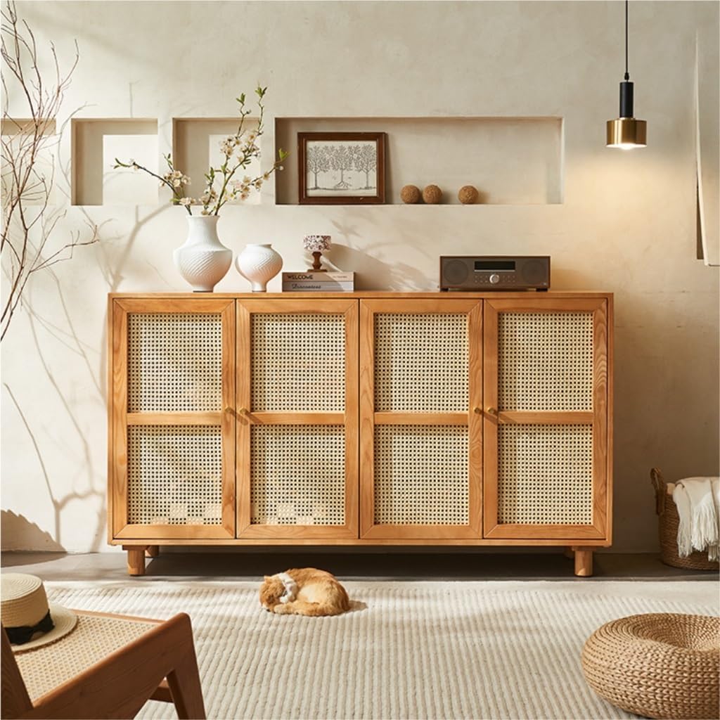 YAMAKAWAKAGU キャビネット サイドボード 収納棚 チェスト 幅90cm 木製