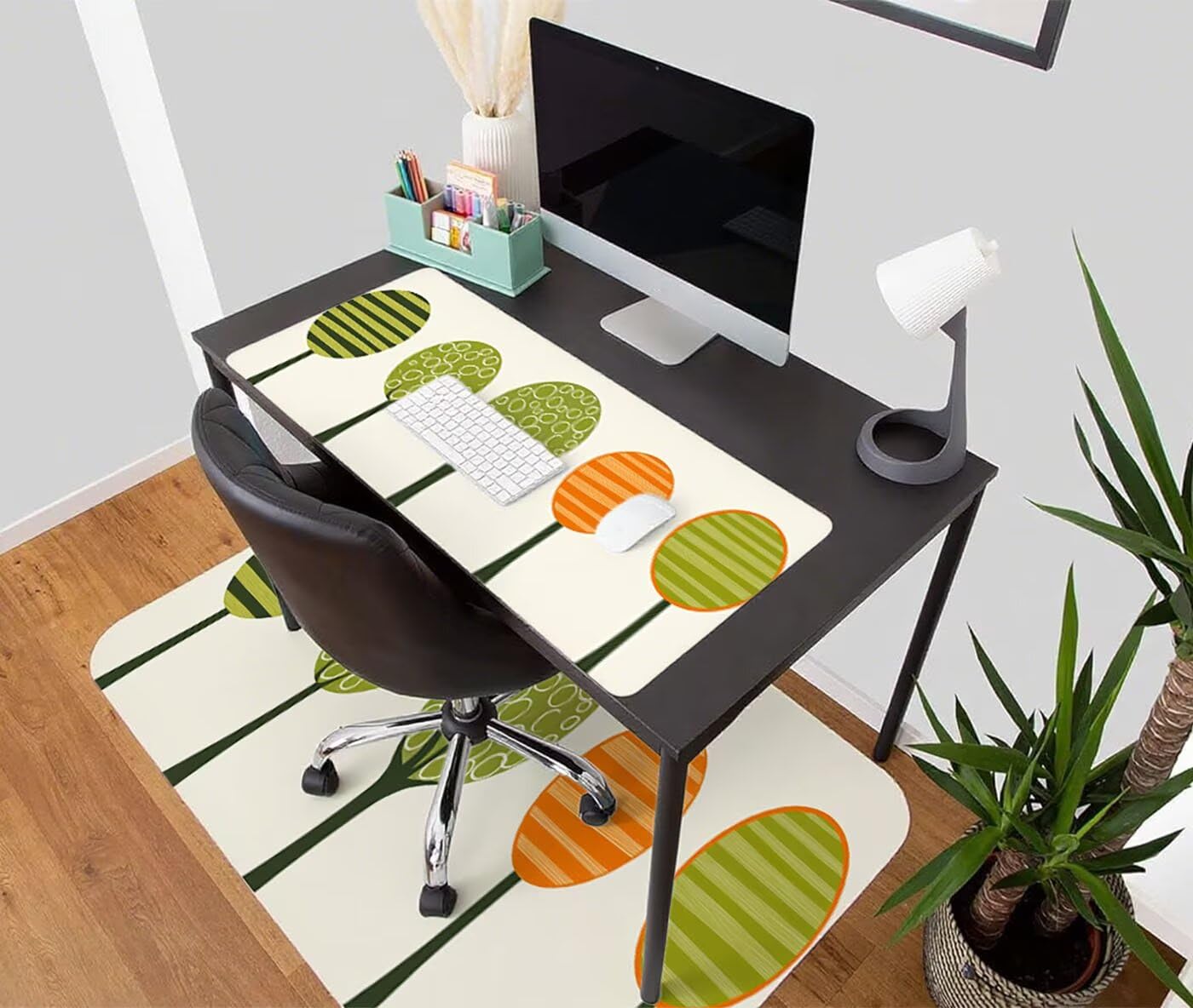 Abstrakcyjna podkładka pod mysz do gier XXL 1400 x 600 x 3 mm podkładka pod mysz na biurko podkładka pod mysz z antypoślizgową gumową podstawą Wodoodporna zszyte krawędzie, do biura i domu S-8826