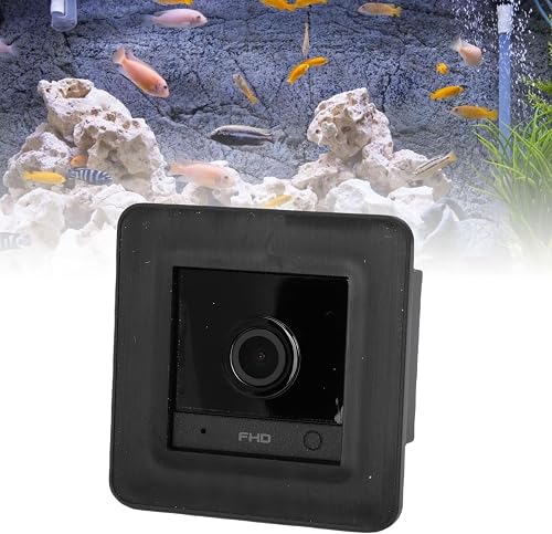 Plyisty Caméra D'aquarium 2K avec Objectif Anti-éblouissement, Caméra D'aquarium WiFi Grand Angle 140°, Détection de Mouvement AI, Audio Bidirectionnel, Vision Nocturne pour Terrarium - 6