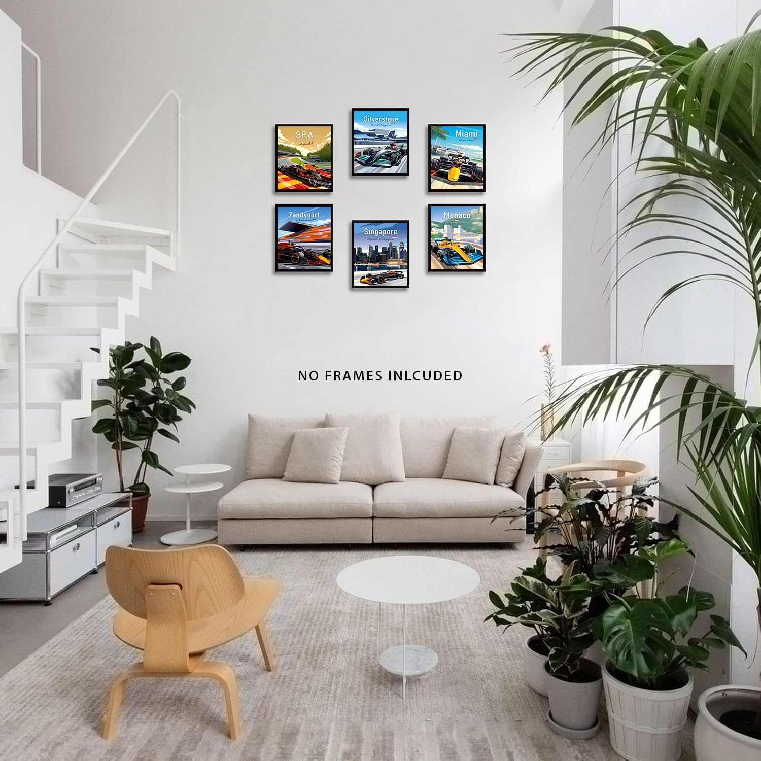 MOCVSWO Car Wall Art Prints,Sports Car Posters,Super Car Art Prints,Formula Grand Prix Silverstone Race Car Posters for Men Bedroom Decor Boys Room Decor,Home Office Decor,Set of 6(8"x10"inch,Unframed). - Image 4