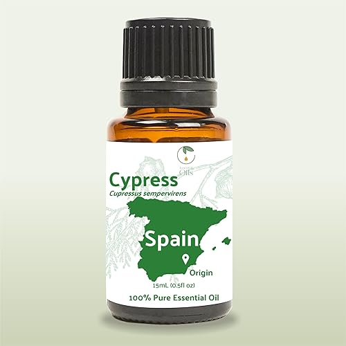 Miniatura 7 de Aceite esencial de ciprés (0.5 onzas líquidas), directamente de aceites esenciales SL en España, aceite esencial puro para difusores y aromaterapia,