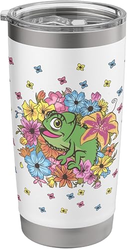 Disney Tangled Floral Best Friend Pascal Stainless Steel Insulated Tumbler