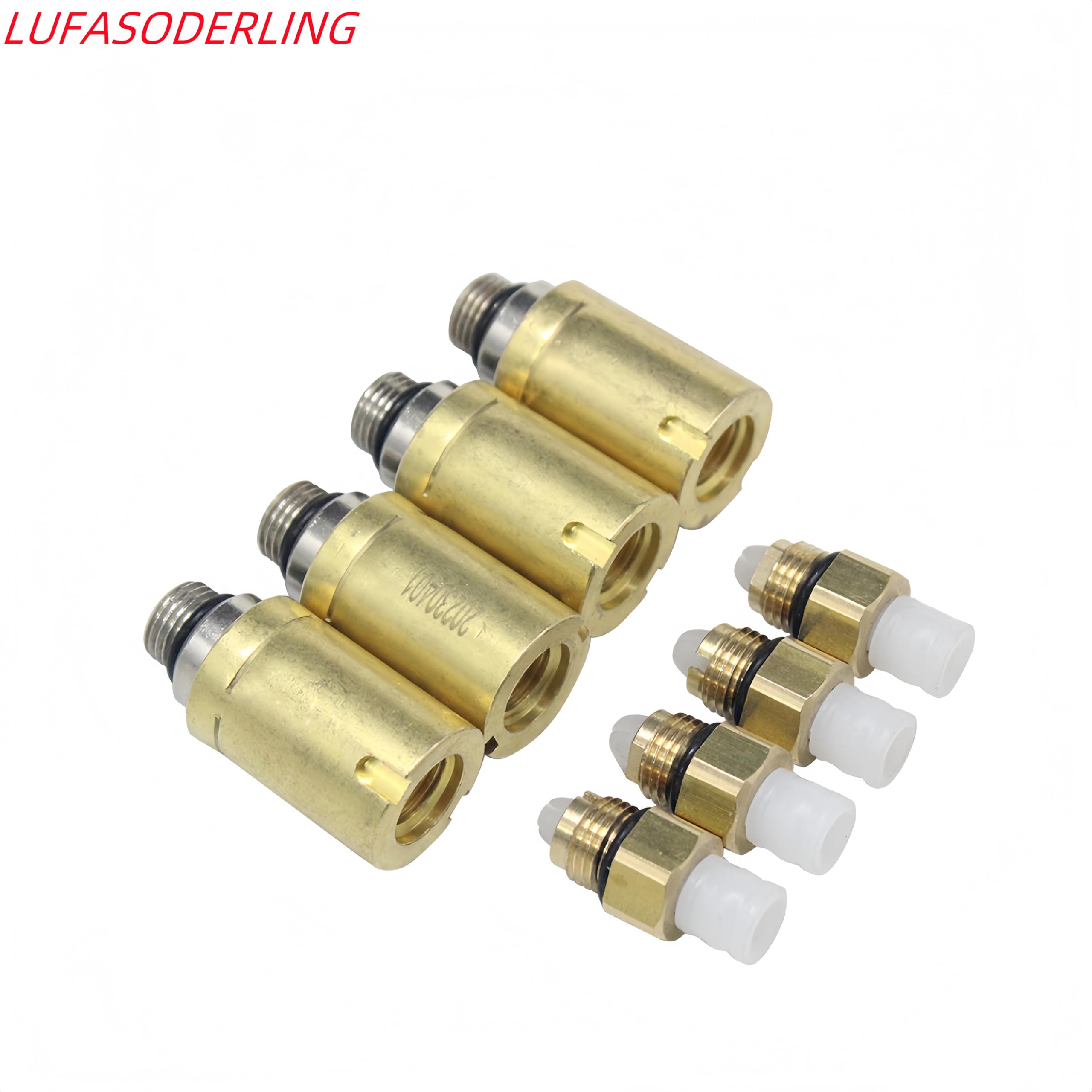 Sospensione pneumatica molla Risidual Pressure M10 Valvola d'aria con Q7 aria Holiding valvola di riparazione in ottone Kit di raccordi per Audi Q7 VW Tourage Porsche Cayenne 958 (4 Set)
