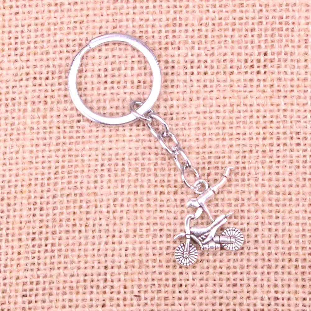 20 Stücke 25 X 25 Mm Motorrad Motocross Anhänger DIY Männer Auto Schlüsselanhänger Ring Halter Schlüsselanhänger Souvenir Schmuck Geschenk