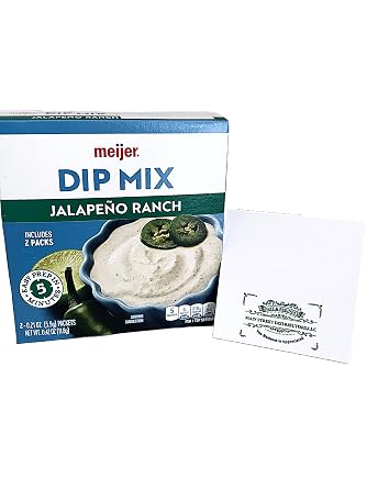 Meijer Jalapeno Ranch Dip Mix 2 Packets Included 5 Minute Prep