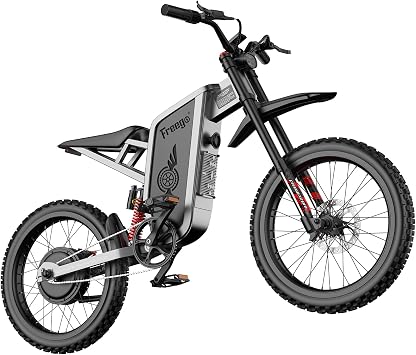 natkie Electric Dirt Bike for Adult, Electric Motorcycle 6000WPeak Motor 1800Wh Battery,Max 50MPH Off Road Electric Bicycle,19x2 Full Suspension,Hydraulic Brake UL 2849 Certified