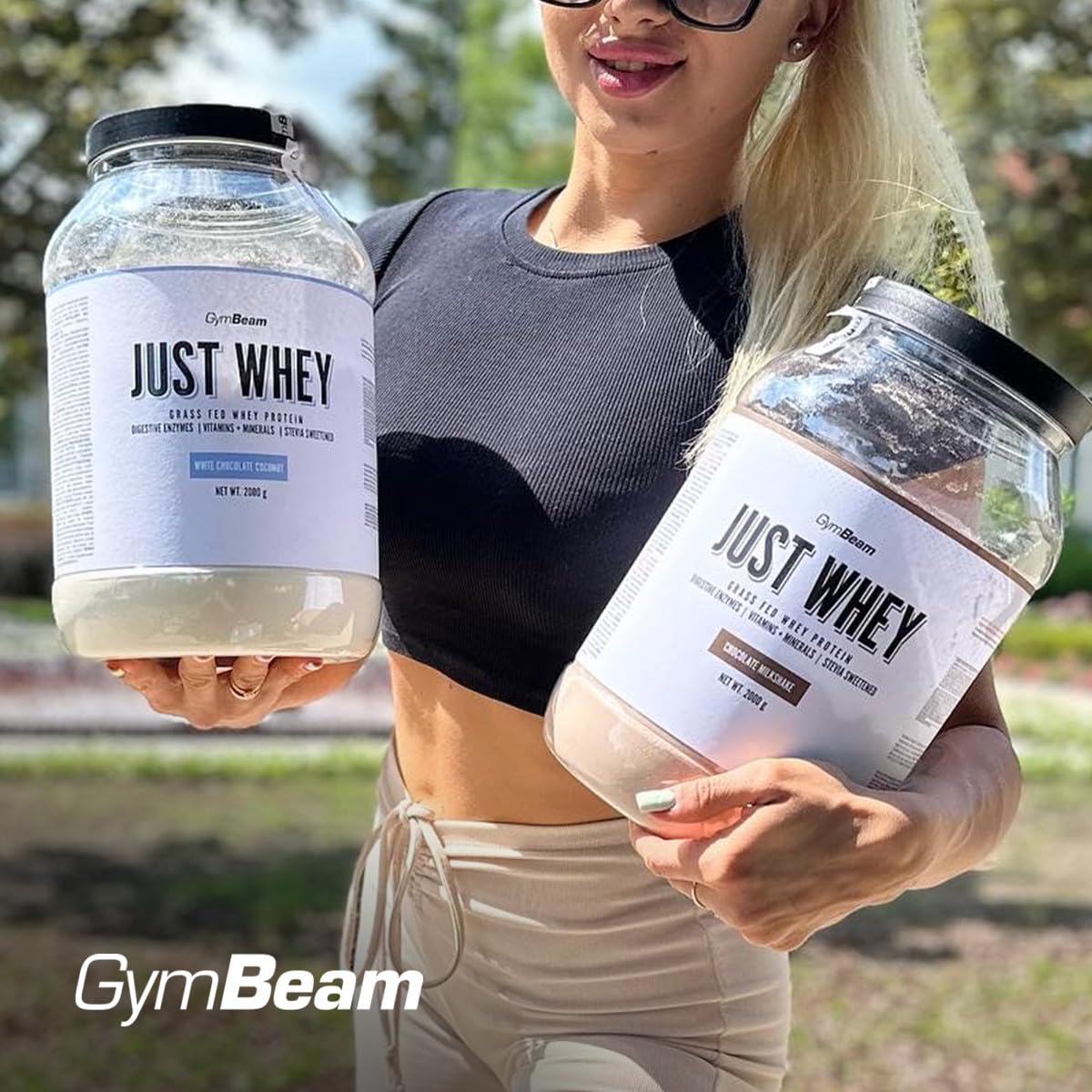 GymBeam Just Whey Protéine en Poudre – Sans arôme – 2000 g
