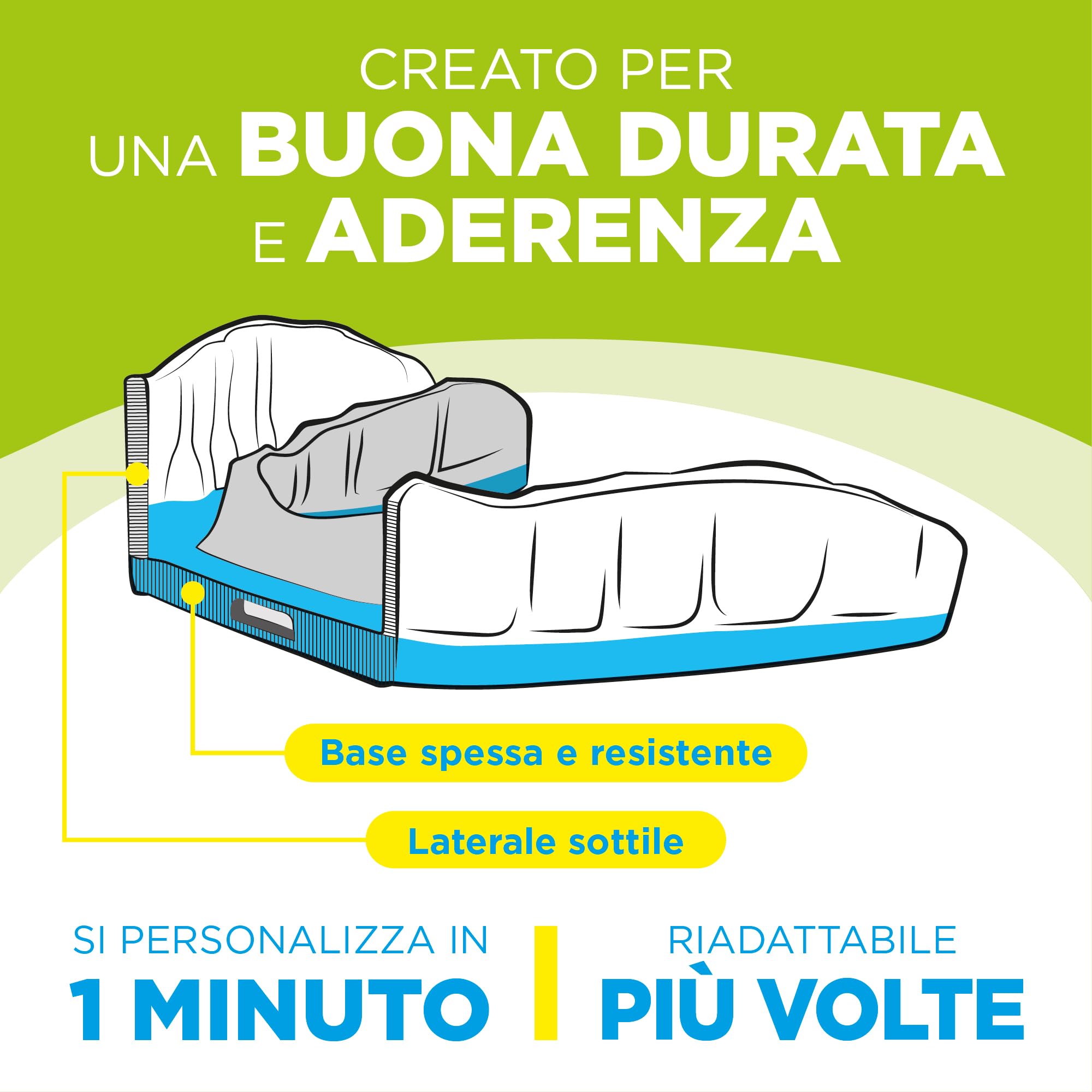 Bite Dentale Modellante da Notte, Arcata Superiore, Colore Trasparente