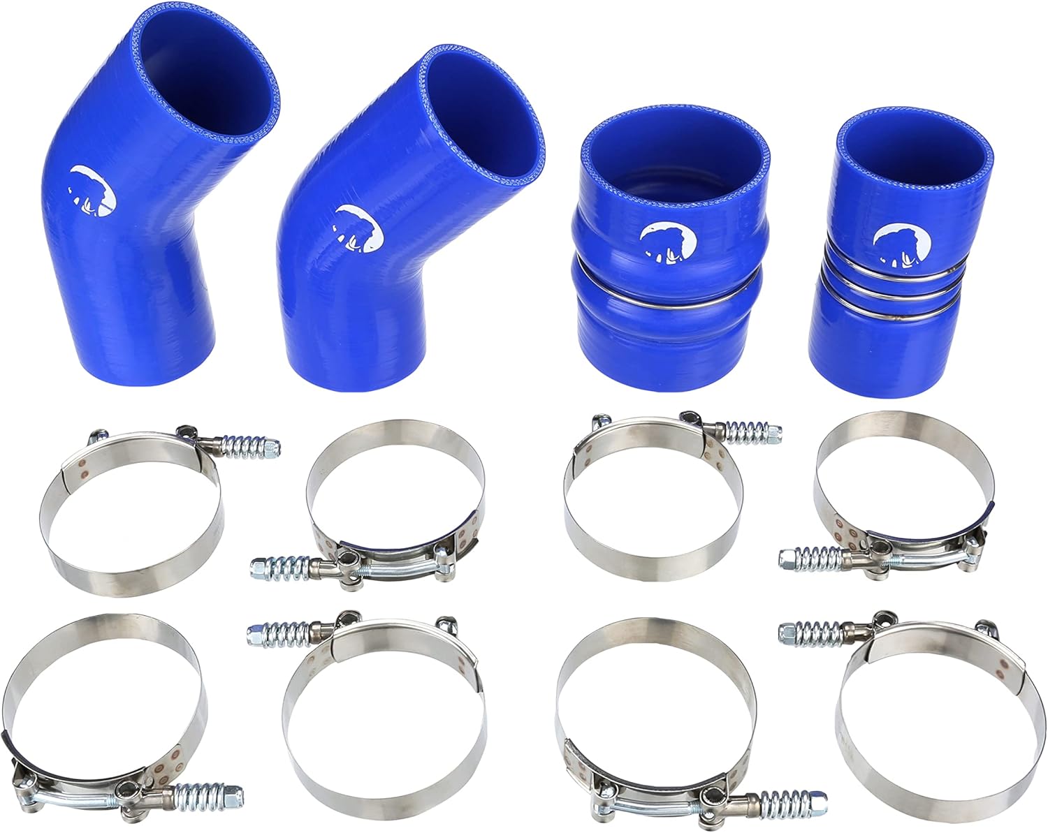 Heavy Duty Intercooler Boot Kit Compatible With 2013-2018 Dodge Ram Cummins 6.7L Diesel (Blue)