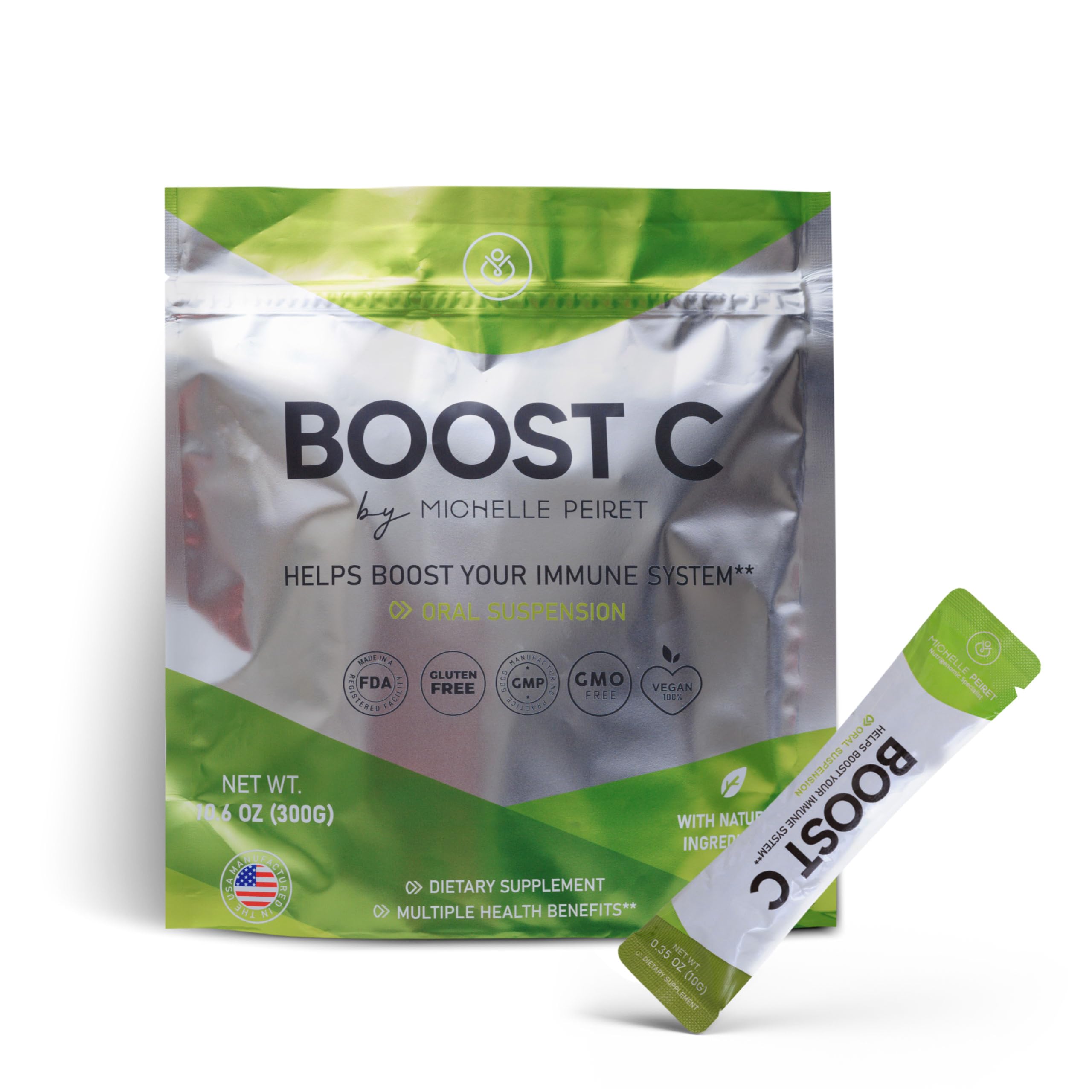 Vitamin C Powder | Non-GMO | Ideal to Enhance Smoothies, Shakes & Beverages | Nutrient-Rich Formula | 30 Servings |