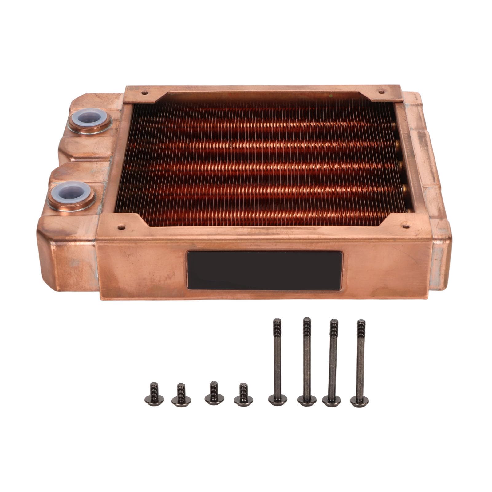 Bewinner Radiatore per Computer con Raffreddamento Ad Acqua, 7 Tubi Scambiatore di Calore in Rame Rosso Dissipatore di Calore per Radiatore di Raffreddamento a Liquido 120mm per