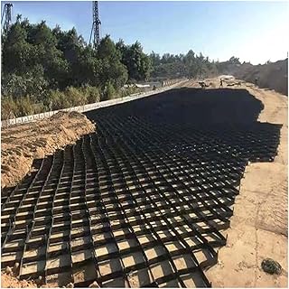 2 inch Geocell Ground Grid, HDPE Geo Grid Ground Gravel Grid, Geogrid Driveway, Permeable Paver System Ground Stabilization Grid Geocell Permeable Pavers for Landscaping Parking Lots (Color : W X L,
