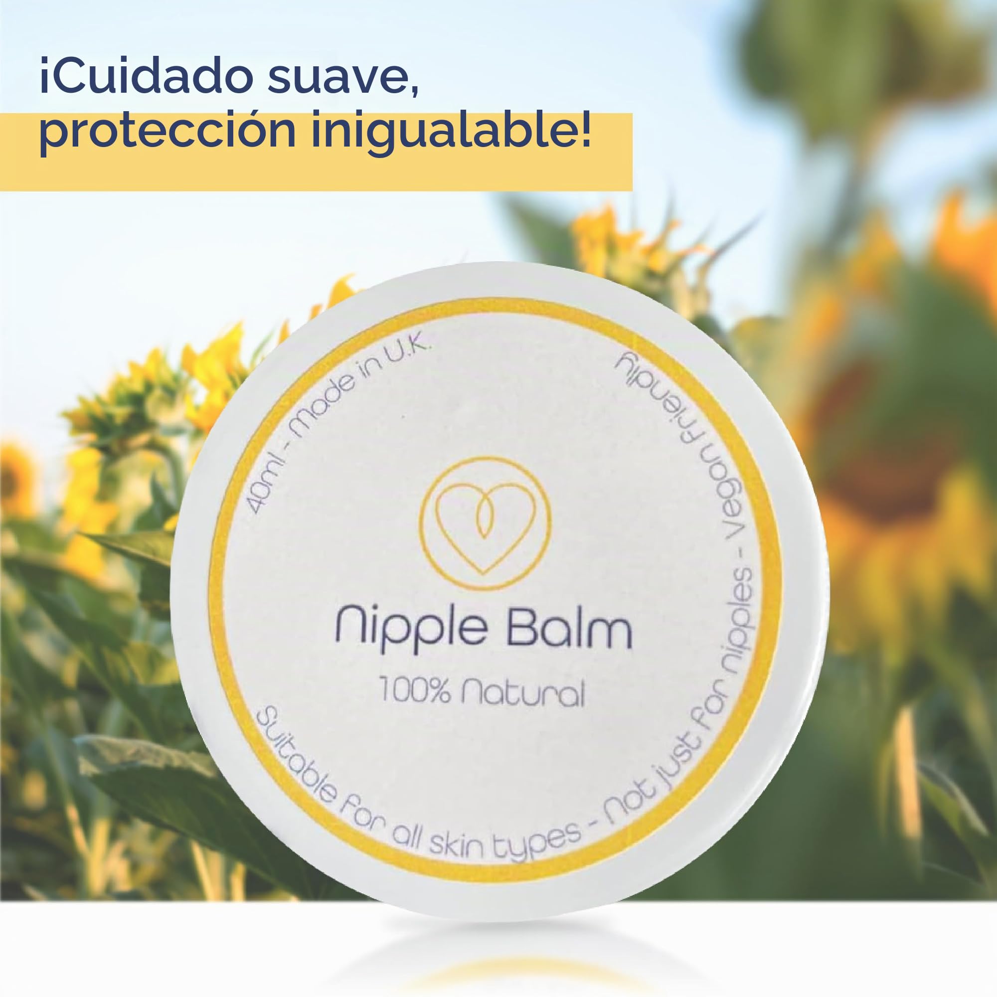 First Days Maternity - Bálsamo natural para pezones, calma y protege los pezones doloridos, apto para todo tipo de piel, apto para veganos, 40ml