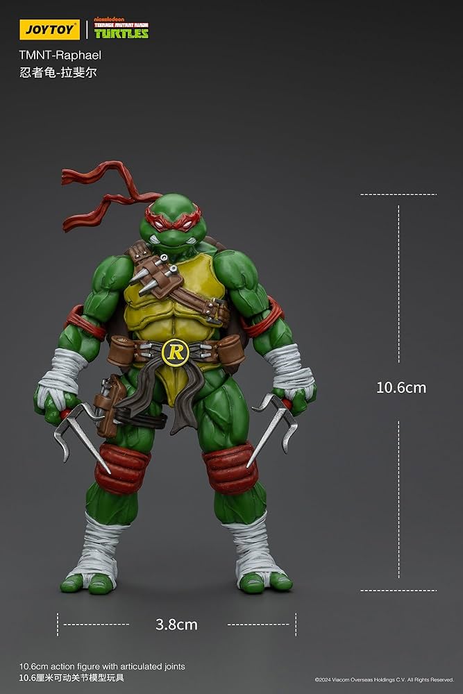 Amazon.co.jp: JOYTOY TMNT ミュータント タートルズ TMNT ラファエロ