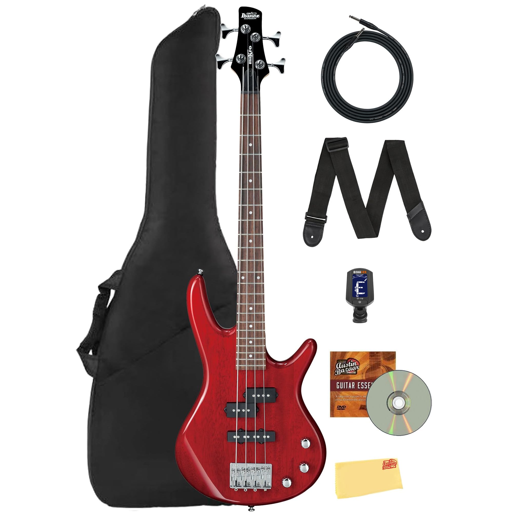 Amazon.com: Ibanez GSRM20 SR GIO miKro Short-Scale Bass Guitar