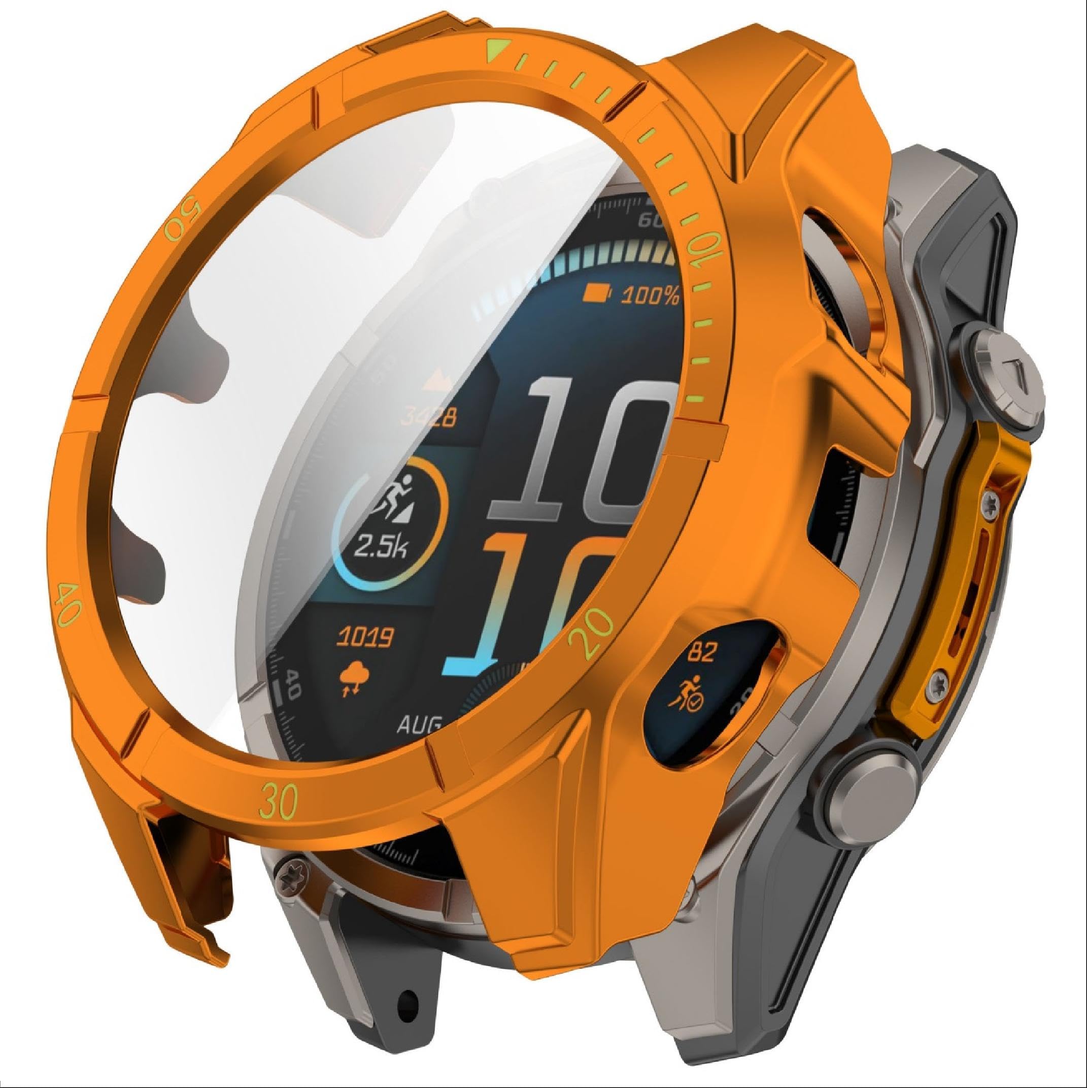 BoerHang Coque Compatible Avec Garmin Fenix 8 Pro 51 Mm MicroLED,Demi