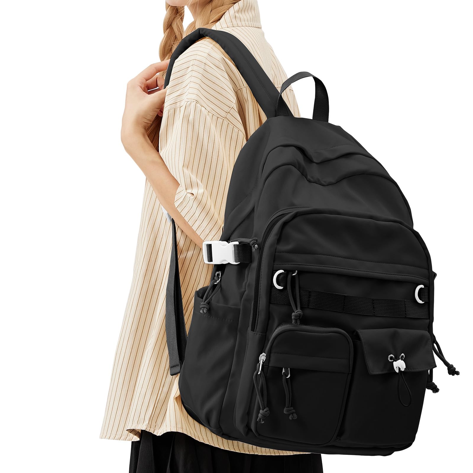 Lightweight Backpack for Women Casual Backpack School Bookbag Water Resistant Travel Daypack Laptop Bag for Men