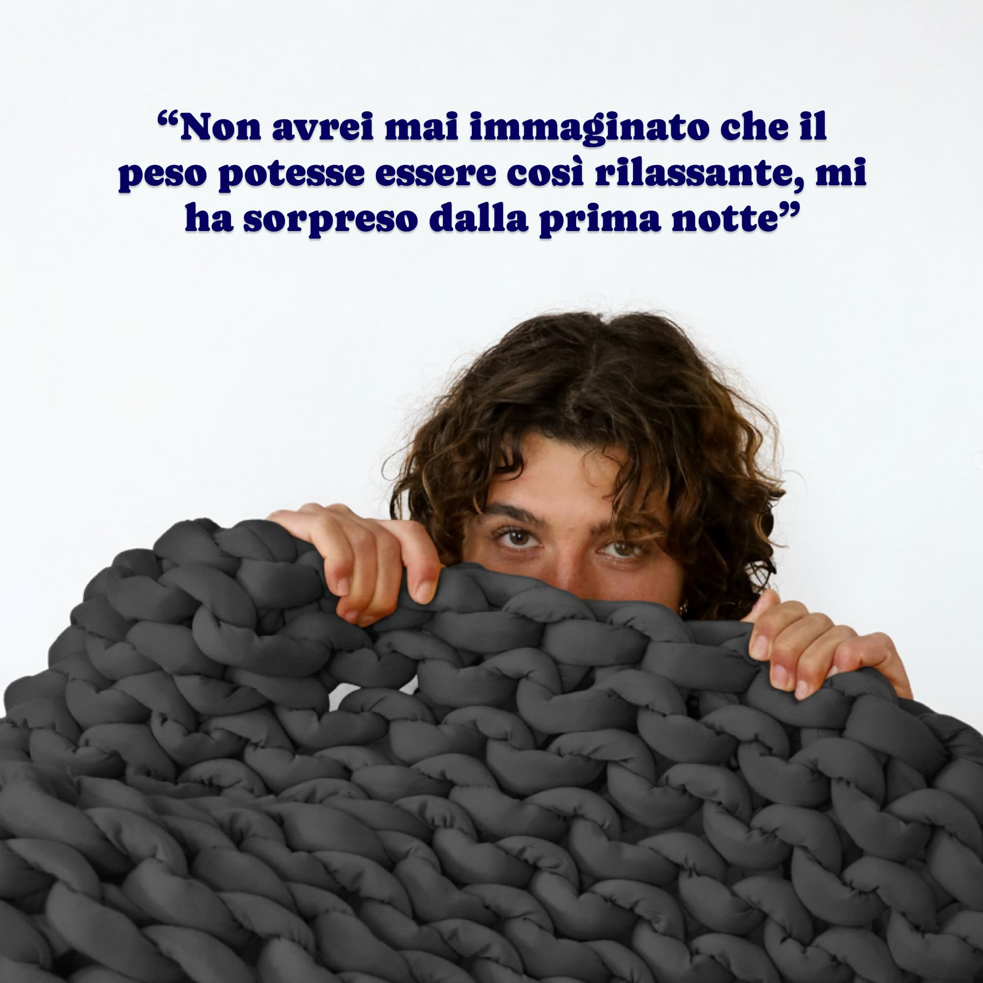 SIESTA Coperta Ponderata 7 kg – Coperta Terapeutica Antistress Singola – Coperta Pesante per Dormire Meglio – Coperta Ponderata per Adulti – Traspirante & Rilassante