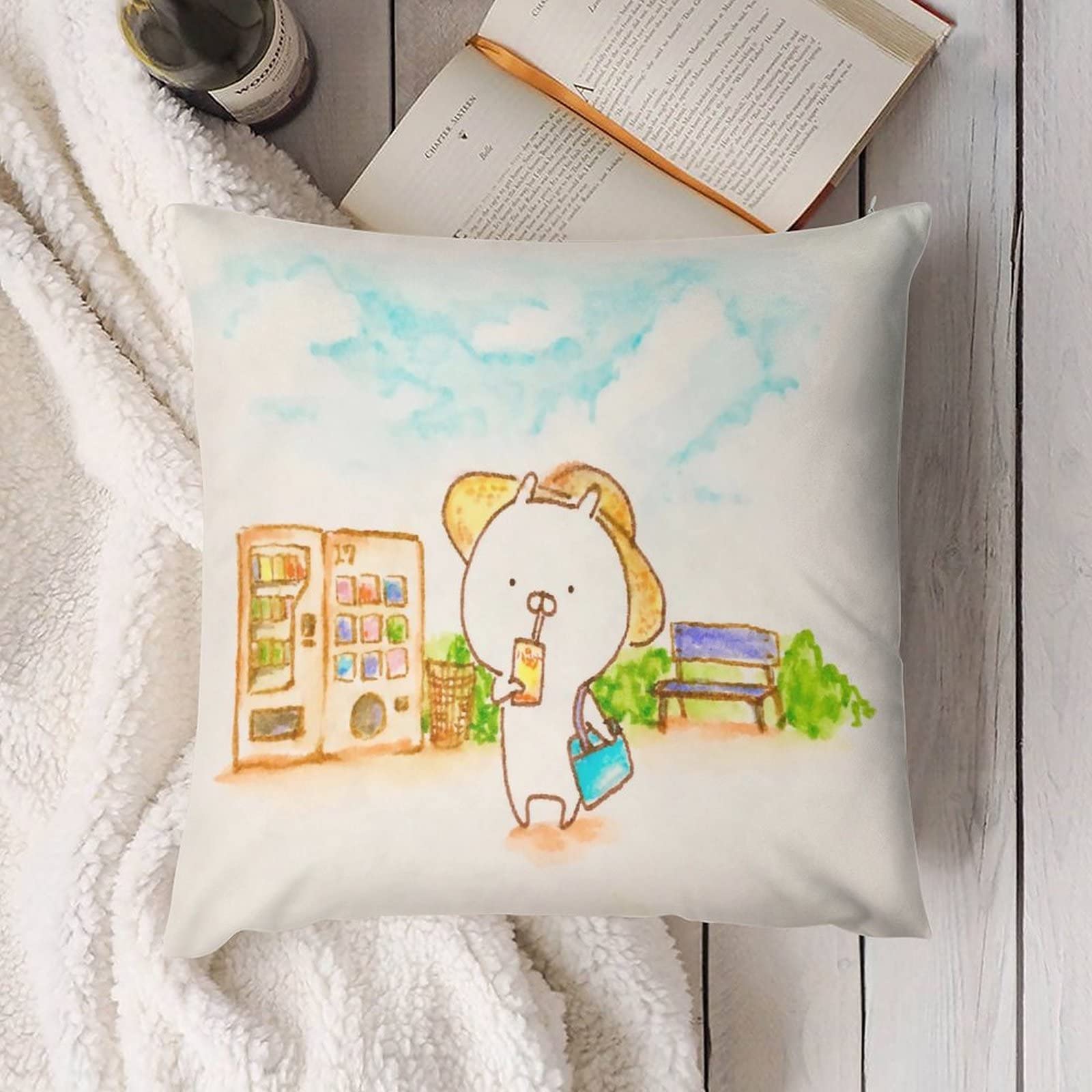 Amazon.co.jp: うさまる クッションカバー おしゃれ ソファ背 Amazon.co.jp: うさまる クッションカバー おしゃれ ソファ背
