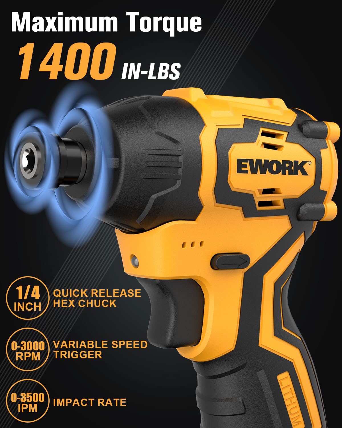 Snapklik.com : EWORK 12V Cordless Drill And Impact Driver Combo ...