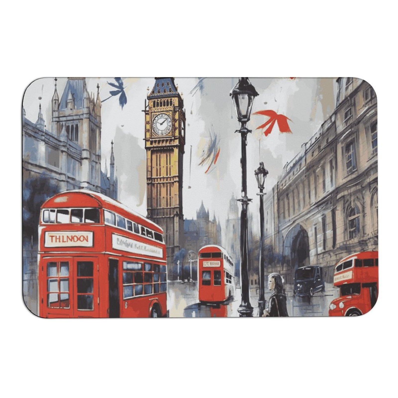 Tapis de bain super absorbant London antidérapant 60 x 40 cm évier