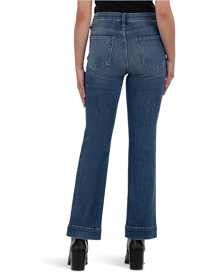 KUT from the Kloth Petite Kelsey High Rise Fab Ab Ankle Flare With Wide Hem - #3 of 4